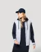 K4003 - College jacket met capuchon unisex Navy / Oxford Grey / White
