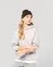 K4018 - Oversized fleece sweater met capuchon Black