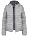 K6111 - Ladies' lightweight hooded padded jacket Marl Silver
