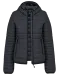 K6111 - Ladies' lightweight hooded padded jacket Marl Dark Grey