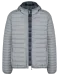 K6110 - Men's lightweight hooded padded jacket Marl Silver