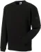 RU013M - Heavy Duty ronde hals sweater Black