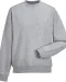 RU262M - Authentic Sweater met ronde hals Light Oxford
