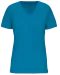 K3029IC - Dames-t-shirt BIO150 IC V-hals Tropical Blue