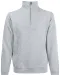 SC165 - Premium Sweater met Ritskraag (62-032-0) Heather Grey