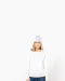 K3017 - Dames-t-shirt ronde hals lange mouwen White