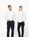K515 - Herenoverhemd met "Mao" kraag lange mouwen White