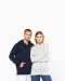 K464 - Damessweater met rits en capuchon White