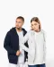 K464 - Damessweater met rits en capuchon White