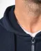 K454 - Hooded Sweater Met Rits White