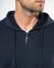 K454 - Hooded Sweater Met Rits White