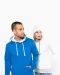 K465 - Damessweater met capuchon in contrasterende kleur Black / Fine Grey