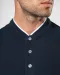 K223 - Herenpolo met maokraag en korte mouwen Black / Oxford Grey