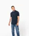 K223 - Herenpolo met maokraag en korte mouwen Black / Oxford Grey