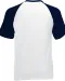 SC61026 - Valueweight Baseball T met korte mouwen White / Deep Navy