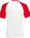 SC61026 - Valueweight Baseball T met korte mouwen White / Red