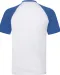 SC61026 - Valueweight Baseball T met korte mouwen White / Royal Blue