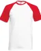 SC61026 - Valueweight Baseball T met korte mouwen White / Red
