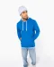 K446 - Sweater met contrasterende capuchon Black / Fine Grey
