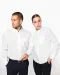 K515 - Herenoverhemd met "Mao" kraag lange mouwen White