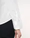 K514 - Damesblouse met "Mao" kraag lange mouwen White