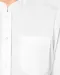 K514 - Damesblouse met "Mao" kraag lange mouwen White