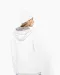 K465 - Damessweater met capuchon in contrasterende kleur Black / Fine Grey