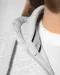 K464 - Damessweater met rits en capuchon White