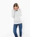 K464 - Damessweater met rits en capuchon White