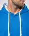 K446 - Sweater met contrasterende capuchon Black / Fine Grey