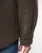 K582 - Overshirt van fleece met sherpavoering Dark Khaki / Storm Grey