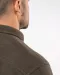 K582 - Overshirt van fleece met sherpavoering Dark Khaki / Storm Grey
