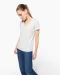 K381 - Dames T-shirt V-hals Korte Mouwen White