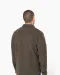 K582 - Overshirt van fleece met sherpavoering Dark Khaki / Storm Grey