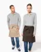 K898 - Katoenen halflang schort Beige