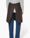 K898 - Katoenen halflang schort Beige