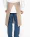 K897 - Polykatoen lang schort Beige