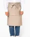 K897 - Polykatoen lang schort Beige