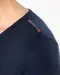K386 - Gestreept dames-t-shirt lange mouwen White / Navy Stripes