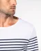 K366 - Gestreept heren-t-shirt lange mouwen White / Navy Stripes