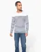 K366 - Gestreept heren-t-shirt lange mouwen White / Navy Stripes