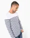 K366 - Gestreept heren-t-shirt lange mouwen White / Navy Stripes