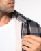 K579 - Geruit overshirt met sherpavoering Red / Navy checked