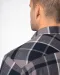 K579 - Geruit overshirt met sherpavoering Red / Navy checked