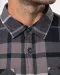 K579 - Geruit overshirt met sherpavoering Red / Navy checked