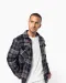 K579 - Geruit overshirt met sherpavoering Red / Navy checked