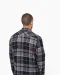 K579 - Geruit overshirt met sherpavoering Red / Navy checked
