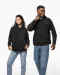 K949 - Oversized uniseks sweater met capuchon van gerecycled fleece Black