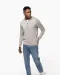 K970 - Heren pullover met ritskraag Black