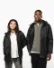 K6153 - Uniseks fleecejas met gevoerde capuchon Black
